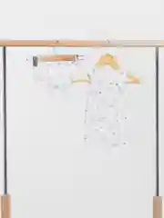 Белый комплект белья, майка и трусы