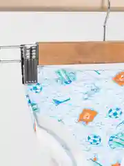 Голубой комплект белья, майка и трусы