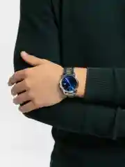 Синий мужские наручные часы, подарочный набор часов