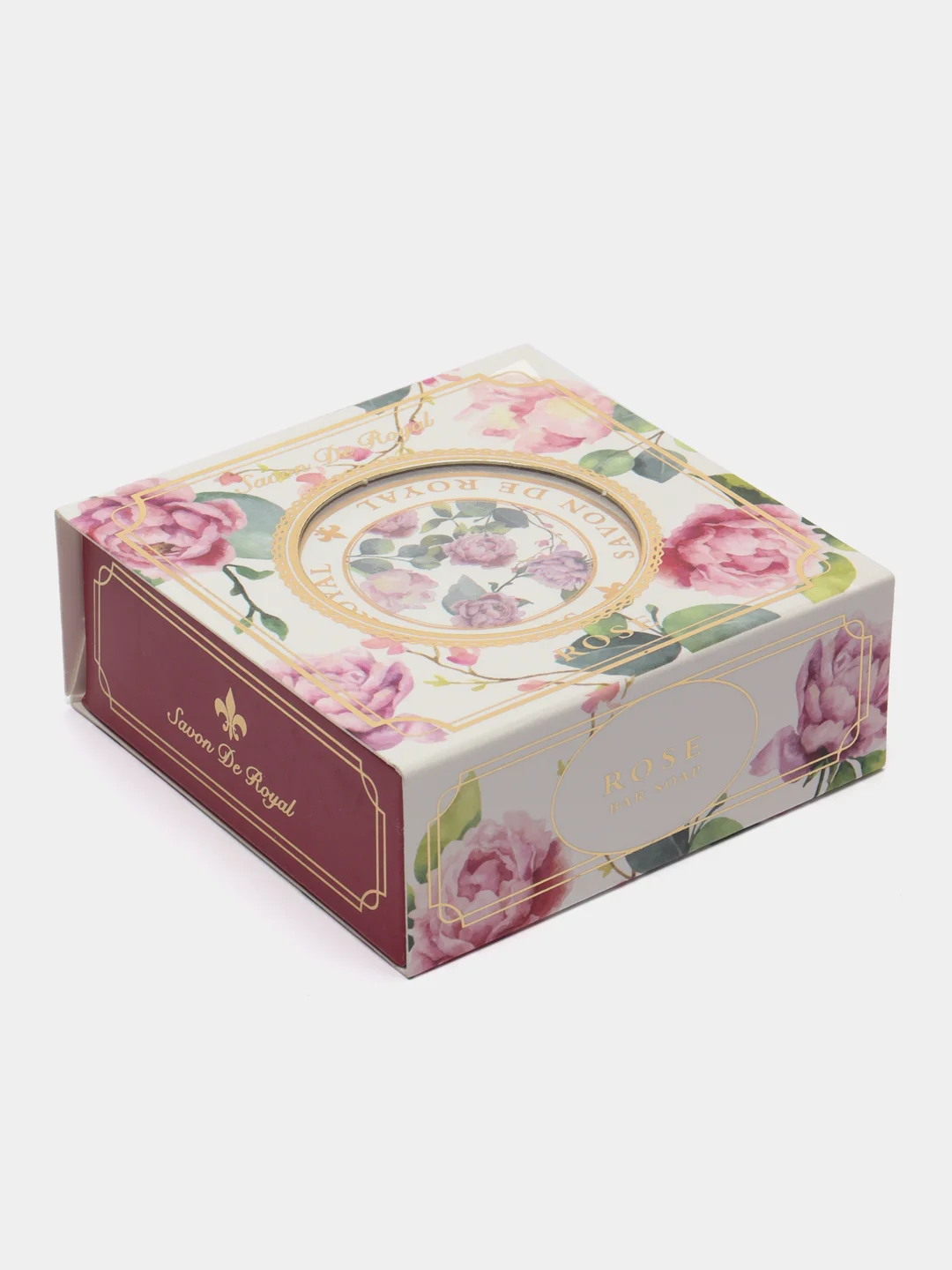 Твердое кусковое мыло для рук Savon De Royal "Роза", 100 г