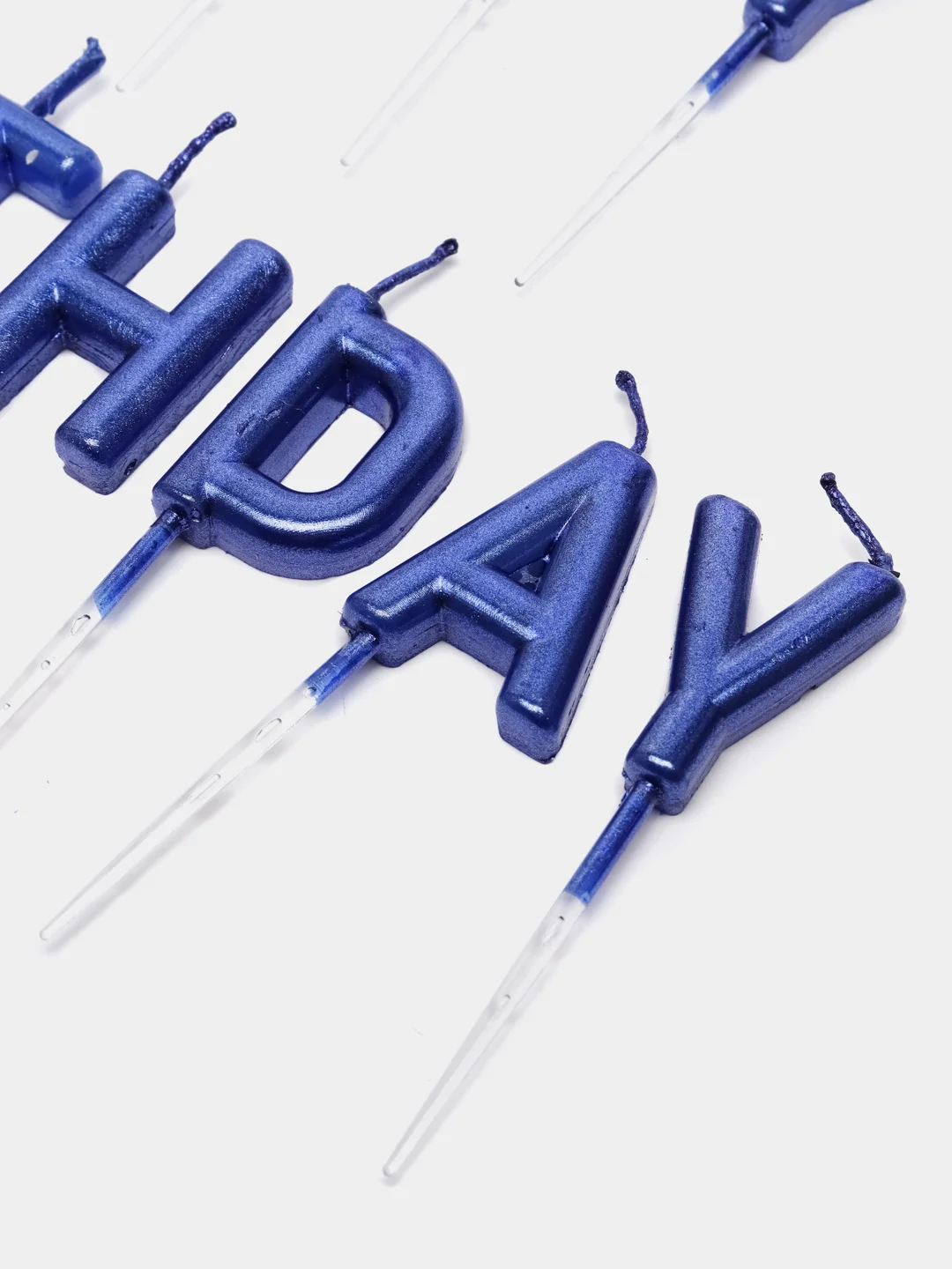 Синий свечи для торта Happy Birthday