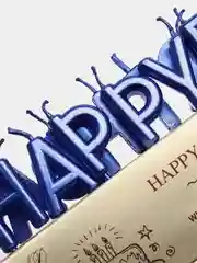 Синий свечи для торта Happy Birthday