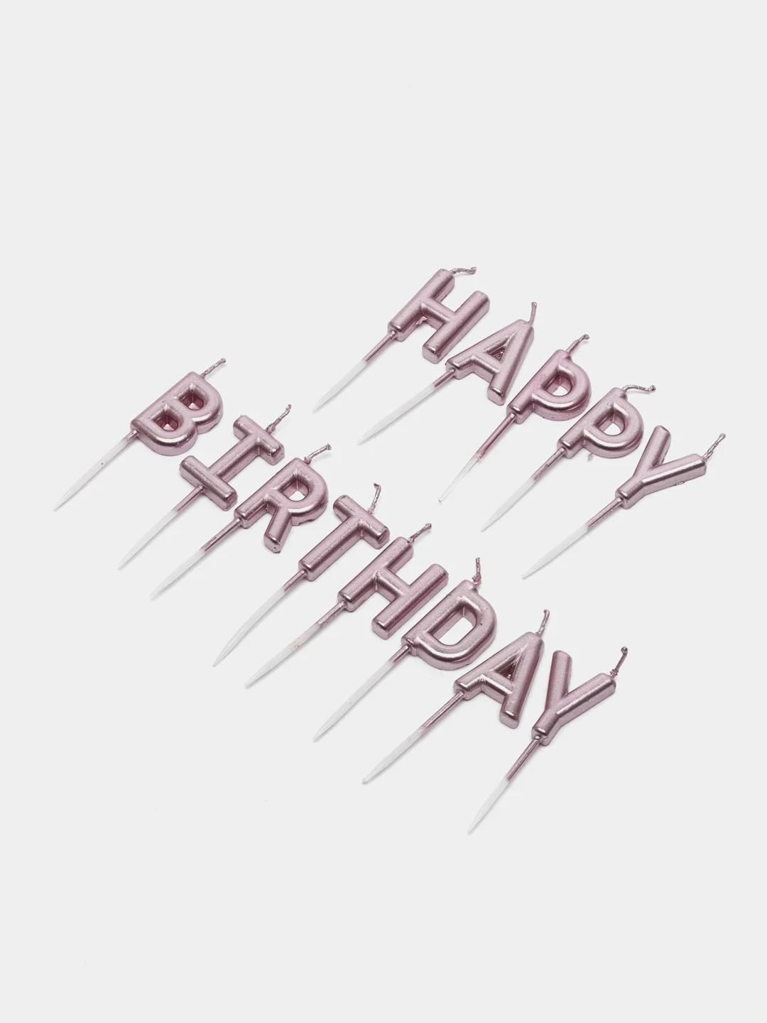Розовый свечи для торта Happy Birthday
