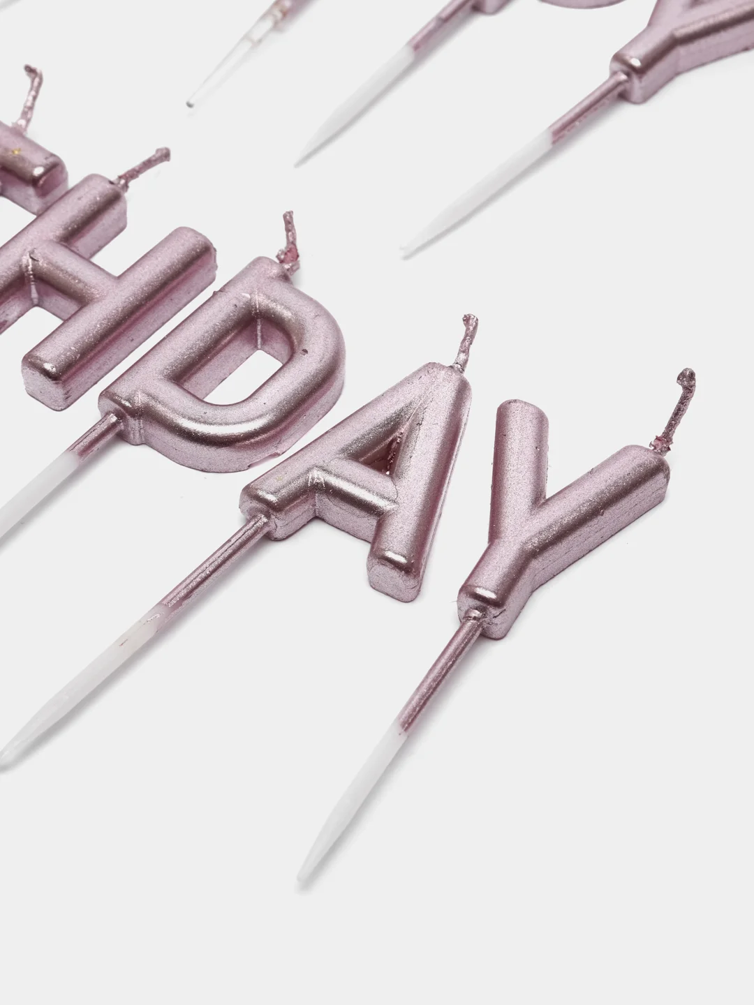 Розовый свечи для торта Happy Birthday