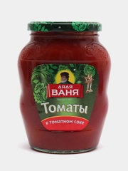 Томаты в томатном соусе неочищенные Дядя Ваня, 680 г