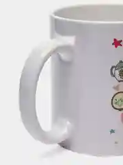 Багровый кружка с принтом