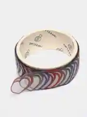 Черный стикеры-сердечки 100 штук, 6 видов