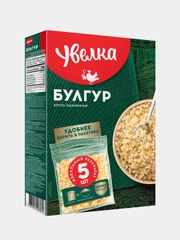 Крупа пшеничная Увелка "Булгур", 5 х 80 г