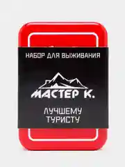 Набор для выживания 4 в 1: фонарь, карта для выживания, паракорд, компас