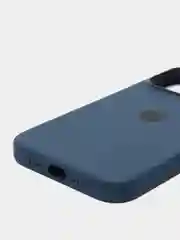 Темно-синий чехол для Apple iPhone 13 Pro, Silicone Case MagSafe
