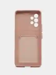Алый чехол Samsung Galaxy A53, Самсунг Галакси А53 5G, силиконовый, с карманом для карты