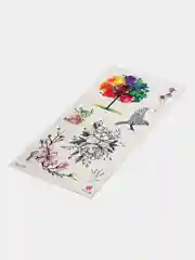 Кораллово-розовый временная переводная татуировка 19х9 см