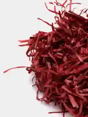Бордовый бумажный наполнитель (стружка) тишью для подарков и подарочных коробок
