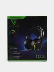 Черный наушники игровые, с микрофоном, RGB подсветкой и объемным звуком, 2 цвета