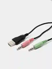 Черный наушники игровые, с микрофоном, RGB подсветкой и объемным звуком, 2 цвета