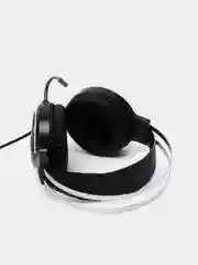 Черный наушники игровые, с микрофоном, RGB подсветкой и объемным звуком, 2 цвета