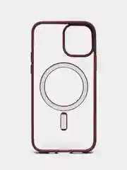 Бордовый чехол MagSafe для iPhone 11, 12, 13, 14, 15, Pro, Pro Max, Plus, mini, айфон, магсейф