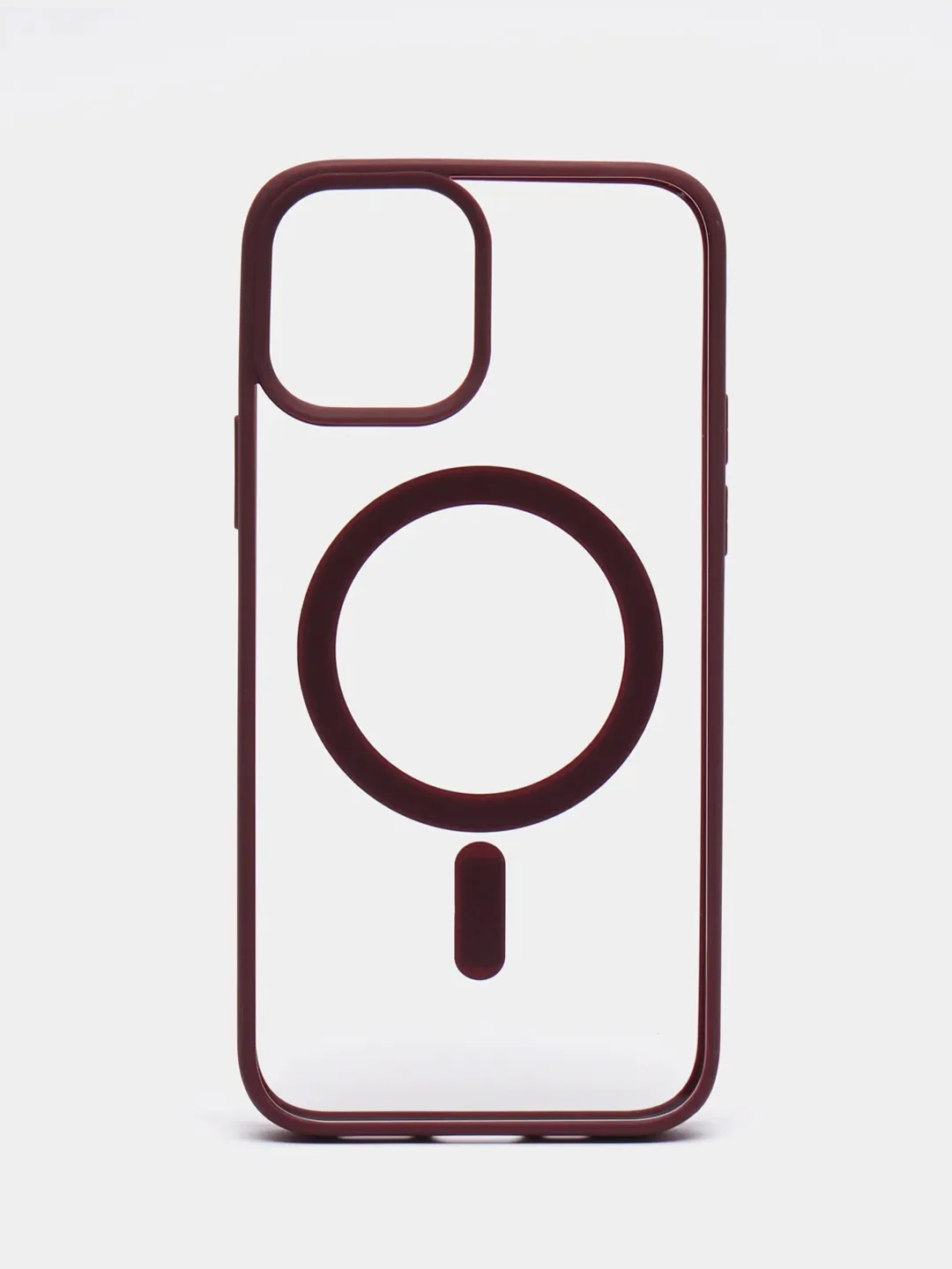 Бордовый чехол MagSafe для iPhone 11, 12, 13, 14, 15, Pro, Pro Max, Plus, mini, айфон, магсейф