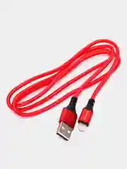 Красный кабель зарядный BOROFONE BX54 (1m, Micro-USB/Type-C/Lightning) для Android и Apple iPhone