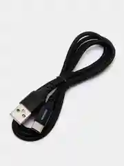 Черный кабель зарядный BOROFONE BX54 (1m, Micro-USB/Type-C/Lightning) для Android и Apple iPhone