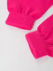 Розовый перчатки вязаные, детские