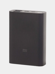 Внешний аккумулятор Xiaomi Mi Power Bank 3 Ultra Compact, 10 000 mAh, черный BHR4412GL