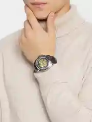 Серебряный часы механические мужские