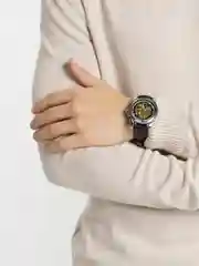 Серебряный часы механические мужские