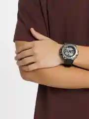 Серый часы мужские