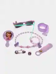 Лавандовый детский подарочный набор заколок с зеркалом и очками, 28 штук