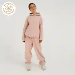 Брюки детские  Minaku "Basic Line KIDS", цвет пудровый, рост 134