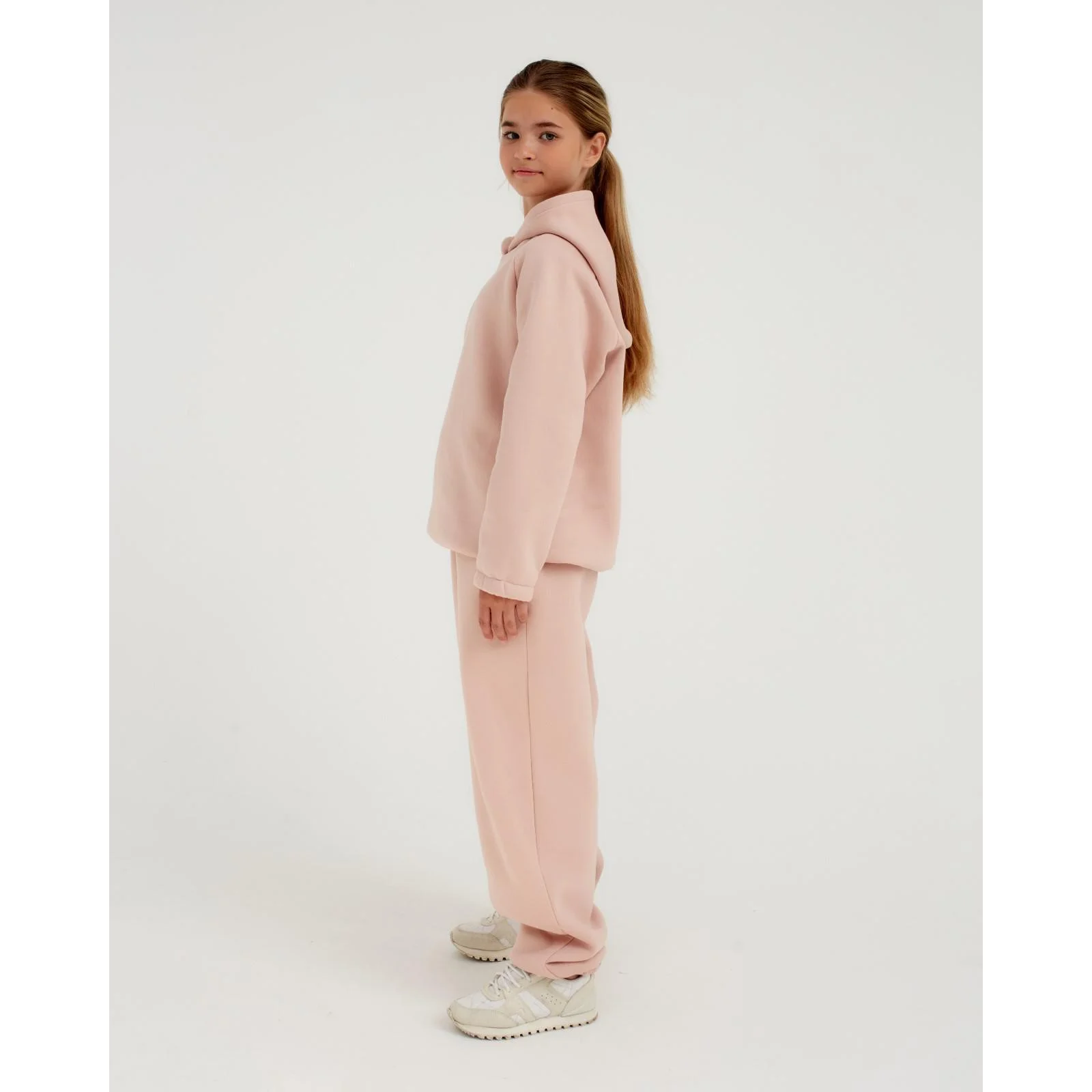 Брюки детские  Minaku "Basic Line KIDS", цвет пудровый, рост 134