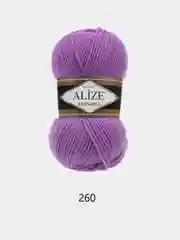Фуксия пряжа Alize Lanagold 51% Акрил 49% Шерсть 100г 240м (часть 2)
