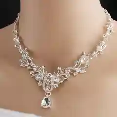 Серый металлик комплект украшений