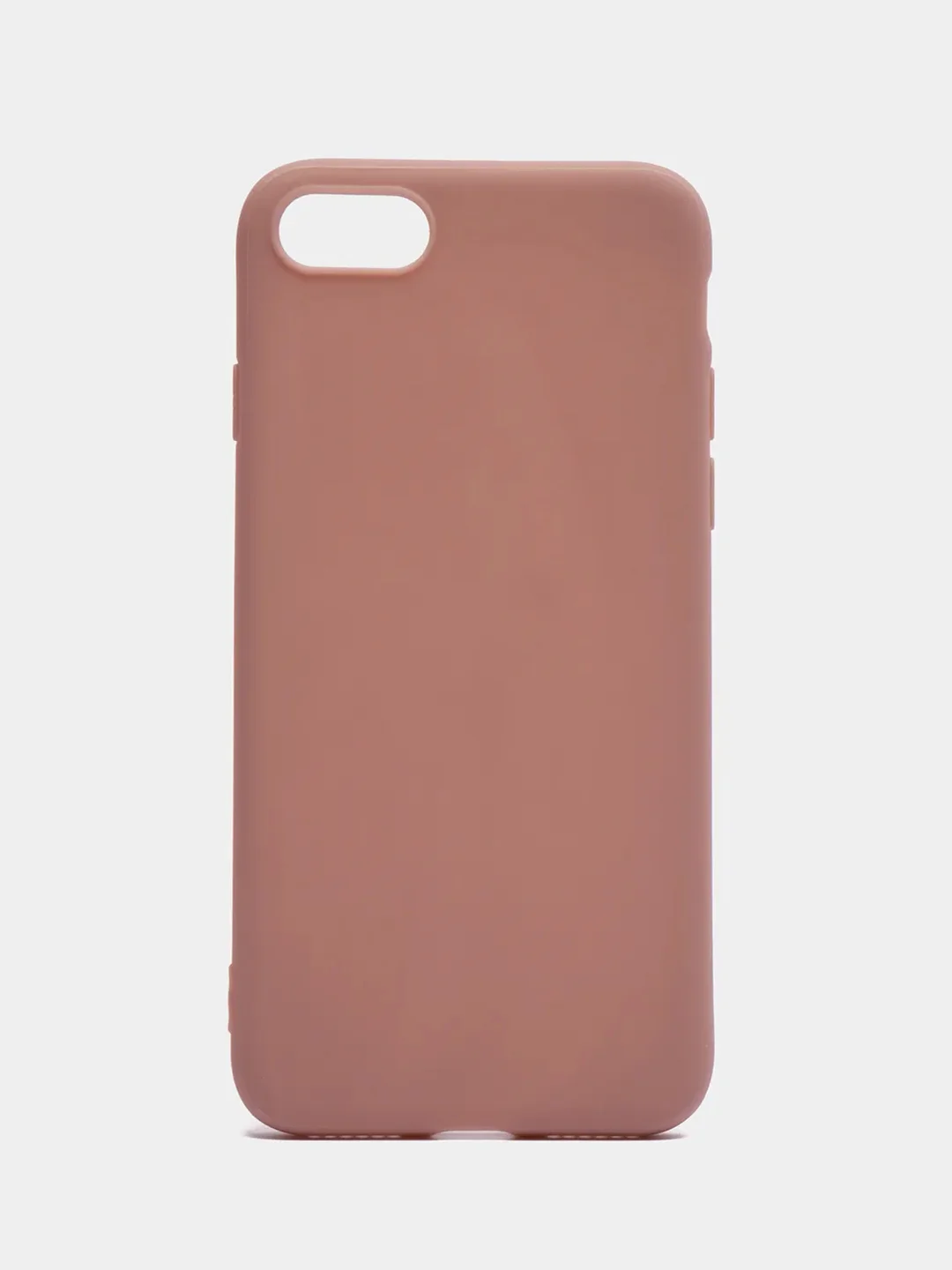 Бежевый чехол силиконовый на iPhone 5, 5s, 6, 6s, 7, 8, SE 2020, X, XR, XS Max, 12 14 Pro, 13 mini