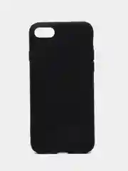 Черный чехол силиконовый на iPhone 5, 5s, 6, 6s, 7, 8, SE 2020, X, XR, XS Max, 12 14 Pro, 13 mini