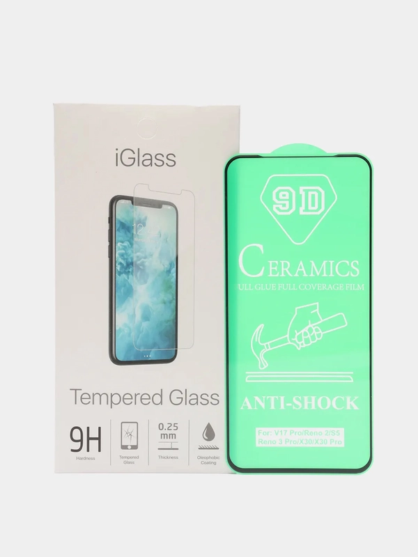 Защитное стекло Ceramic для Xiaomi Redmi Note 10, Note 10s, Note 10pro, Note 10t