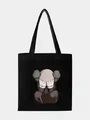 Черный сумка-шоппер Kaws