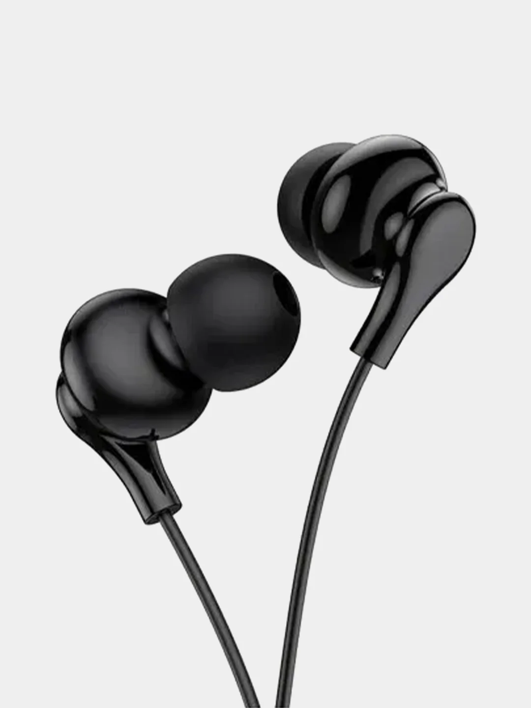 Хром наушники с микрофоном Borofone с разъёмом 3.5 Jack