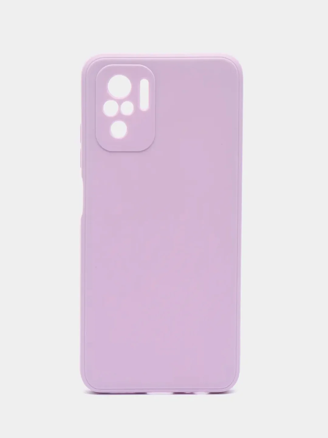 Сиреневый чехол Xiaomi Redmi Note 10 4G, Note 10S, Poco M5S (Сяоми Редми Ноут 10c) прозрачный черный