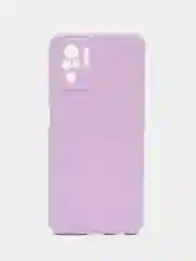 Сиреневый чехол Xiaomi Redmi Note 10 4G, Note 10S, Poco M5S (Сяоми Редми Ноут 10c) прозрачный черный