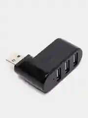 Черный usb разветвитель на 3 порта
