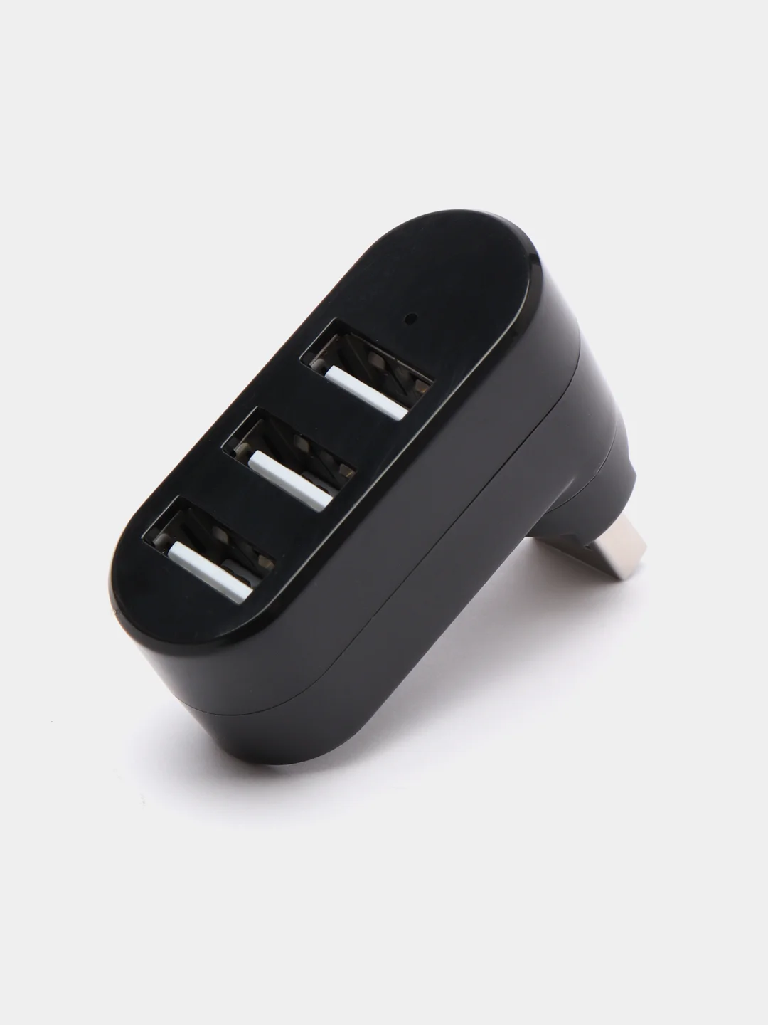 Черный usb разветвитель на 3 порта