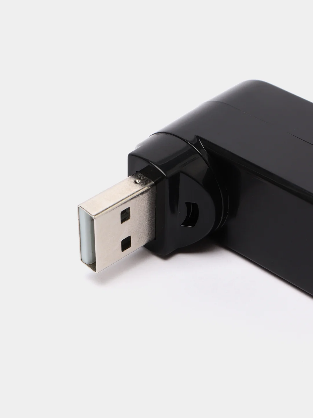 Черный usb разветвитель на 3 порта