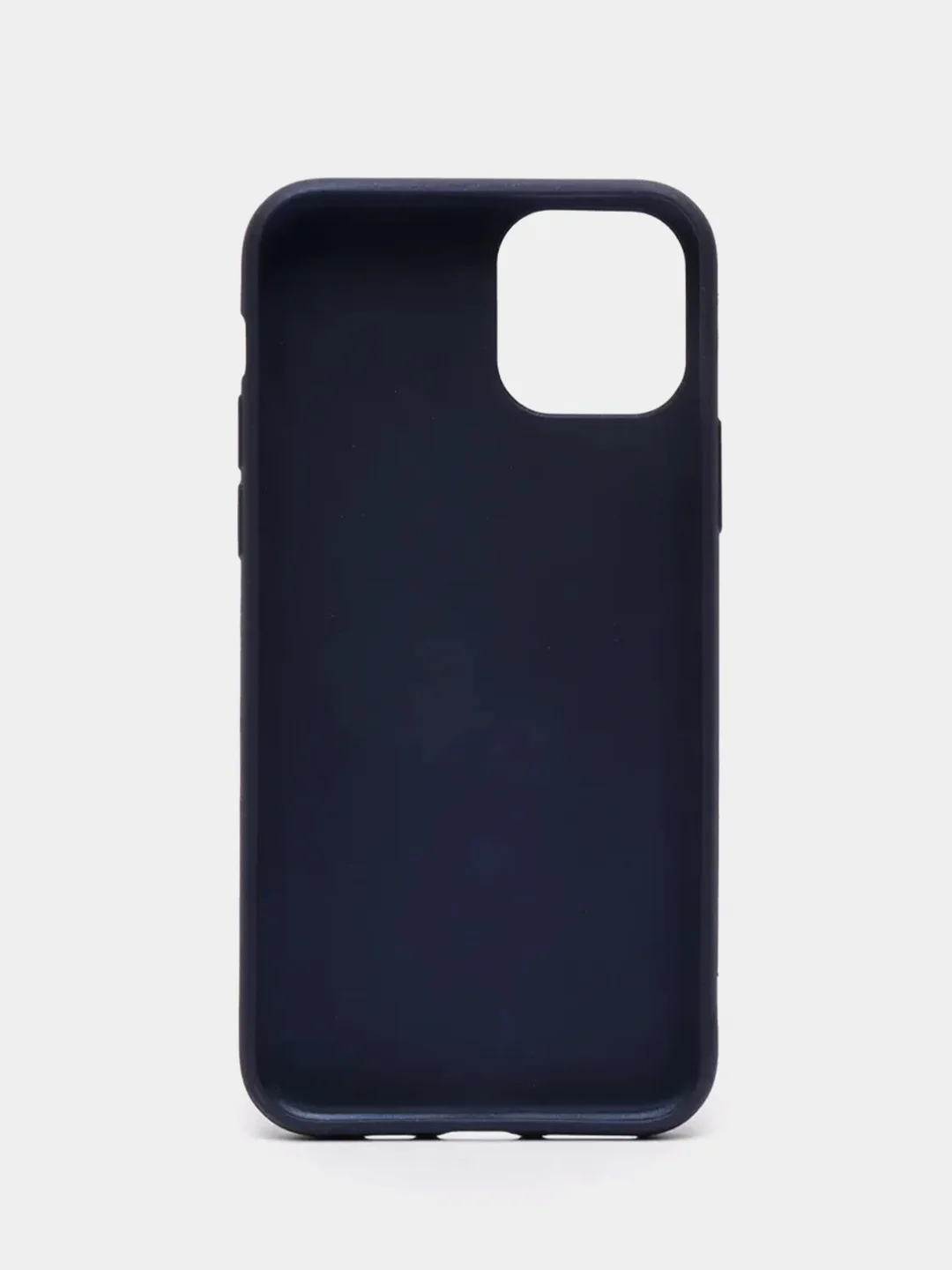Темно-синий чехол iPhone 11, 11 Pro, 11 Pro Max, силиконовый, с логотипом