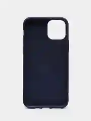 Темно-синий чехол iPhone 11, 11 Pro, 11 Pro Max, силиконовый, с логотипом
