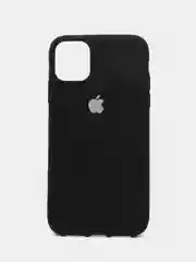 Черный чехол iPhone 11, 11 Pro, 11 Pro Max, силиконовый, с логотипом