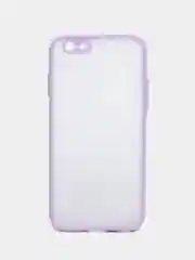 Лавандовый чехол матовый полупрозрачный с цветными кнопками на iPhone 6, 6s