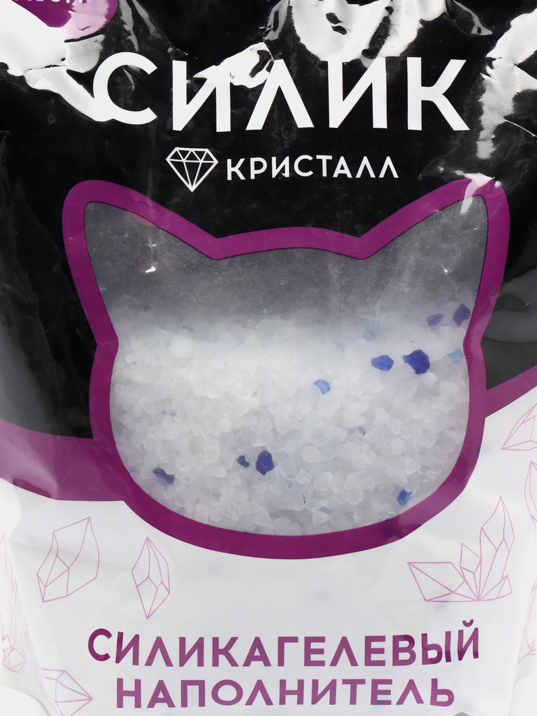 Наполнитель силикагелевый "Пижон Premium Crystal", колотый, 4 л