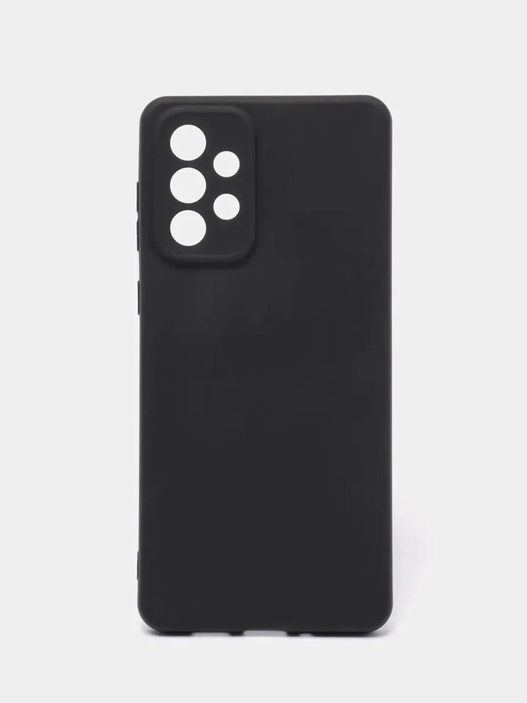 Черный чехол Samsung Galaxy A73, Самсунг Галакси А73 5G, черный, силиконовый